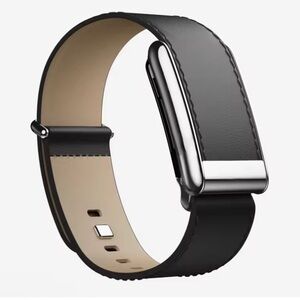 New Premium Black Leather Whoop 5.0/MG Band - Titanium Clasp - One/Peak/Life